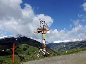 Start vom Buchegg Trail in Saalbach Hinterglemm