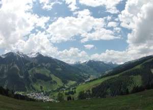 Saalbach Hinterglemm Panorama vom Kohlmais