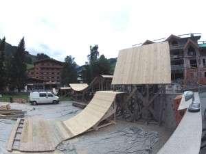 Letzter Schliff in Hinterglemm