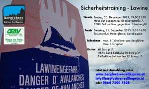 Lawinenkurs mit den Bergführern Zell-Kaprun