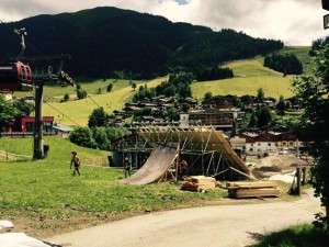 Eine fette Slope-Style Ramp am Glemmride 2016
